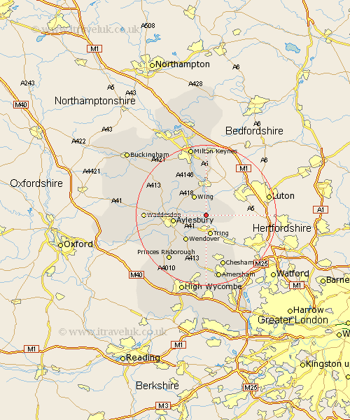 Cheddington Buckinghamshire Map