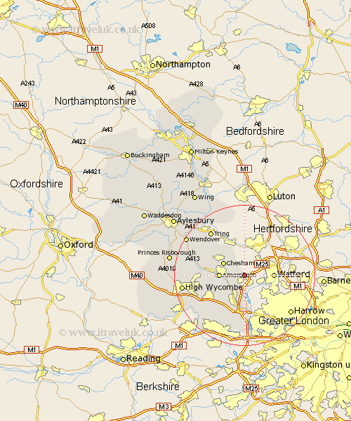 Chenies Buckinghamshire Map