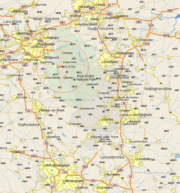 Chinley Derbyshire Map