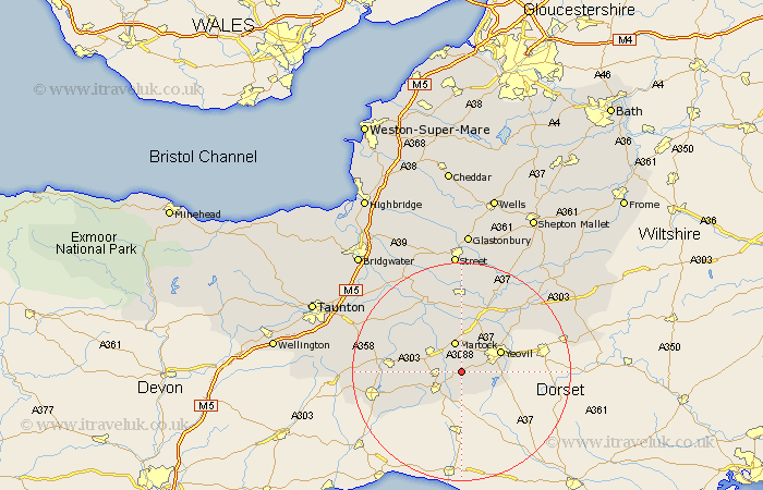 Chinnock Somerset Map