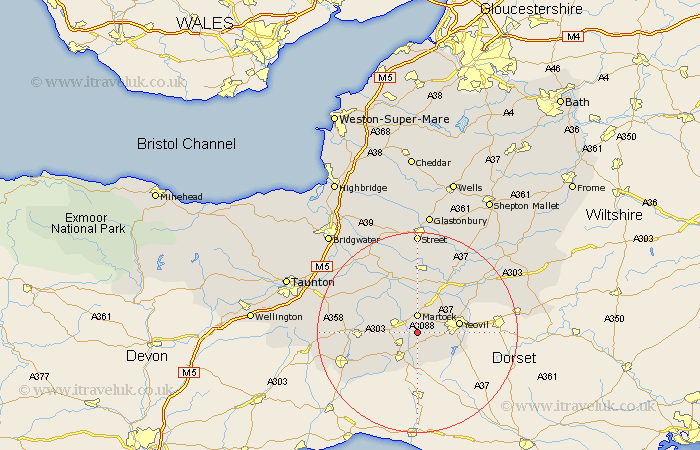 Chiselborough Somerset Map