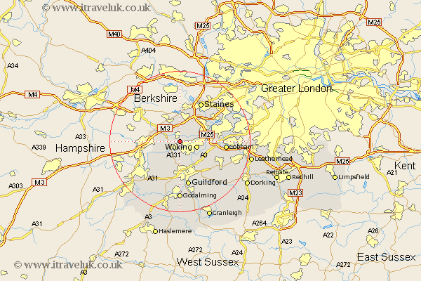 Chobham Surrey Map