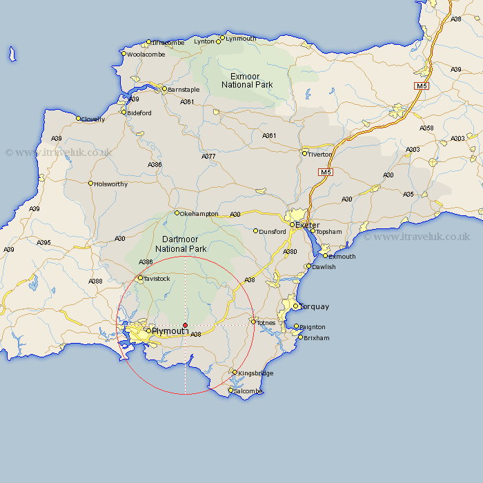 Cornwood Devon Map