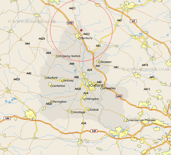 Cropredy Oxfordshire Map