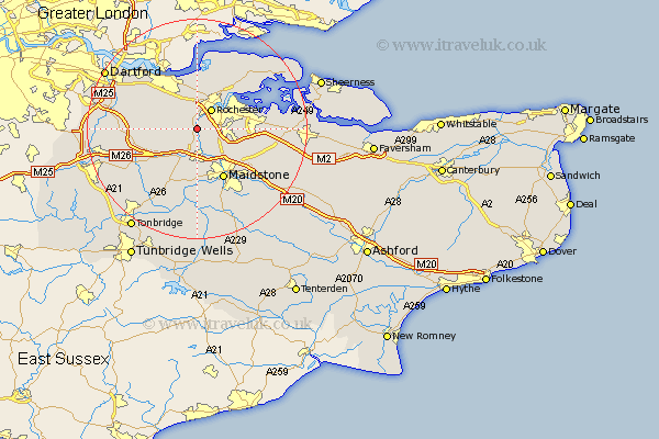 Cuxton Kent Map