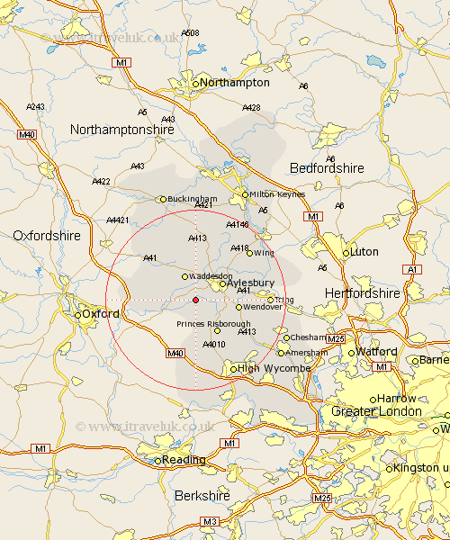 Dinton Buckinghamshire Map