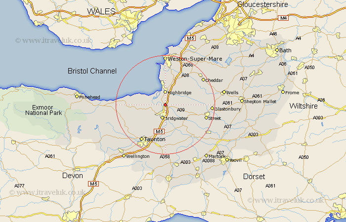Dunball Somerset Map