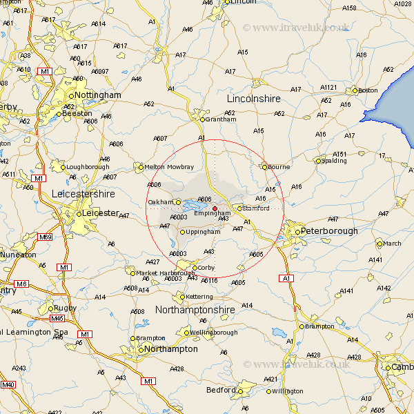 Empingham Rutland Map