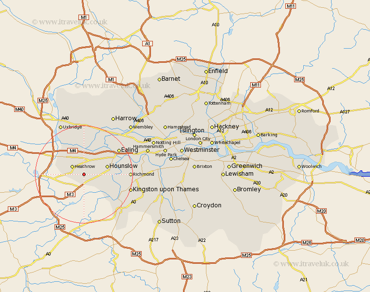 Feltham Greater London Map
