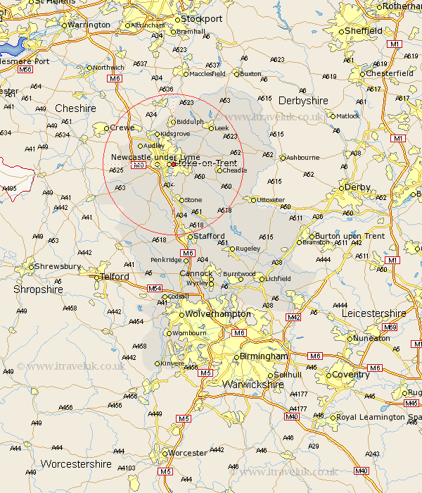 Fenton Staffordshire Map