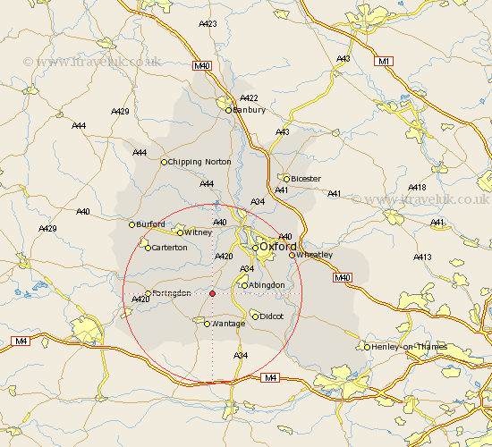 Garford Oxfordshire Map