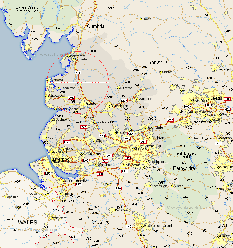 Garstang Lancashire Map