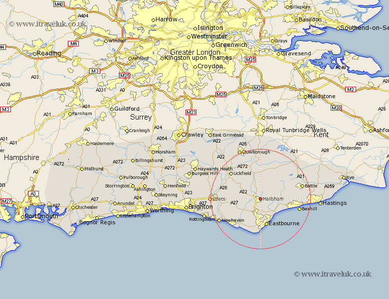 Hailsham Sussex Map