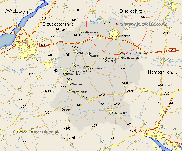 Hannington Wiltshire Map