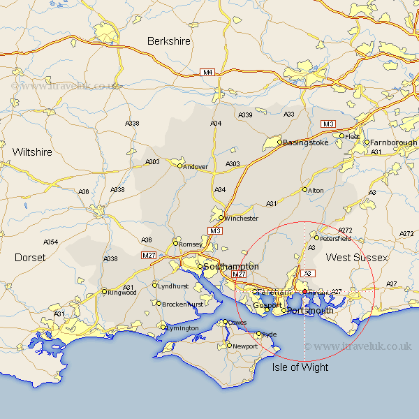 Havant Hampshire Map