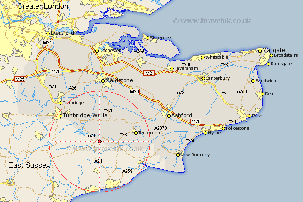 Hawkhurst Kent Map