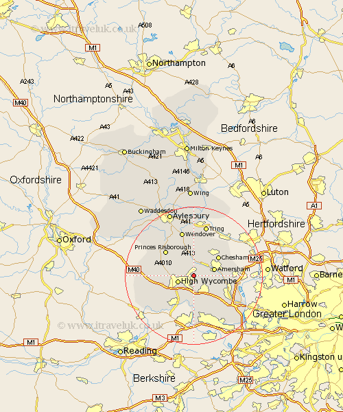 Hazlemere Buckinghamshire Map