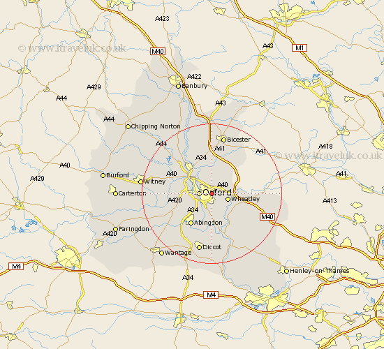 Headington Oxfordshire Map