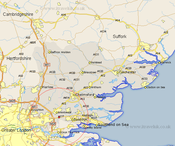 Herongate Essex Map