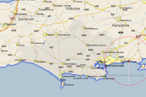 Highcliffe Dorset Map