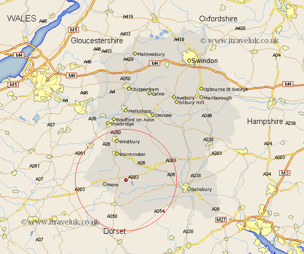 Hindon Wiltshire Map