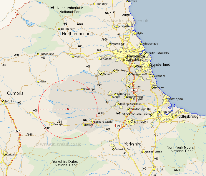 Holwick Durham Map