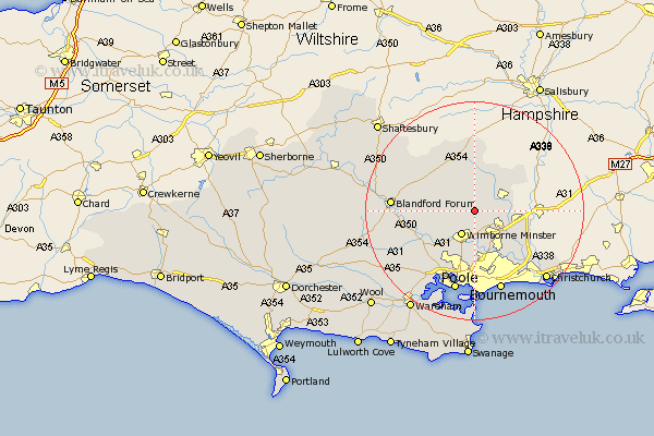 Horton Dorset Map