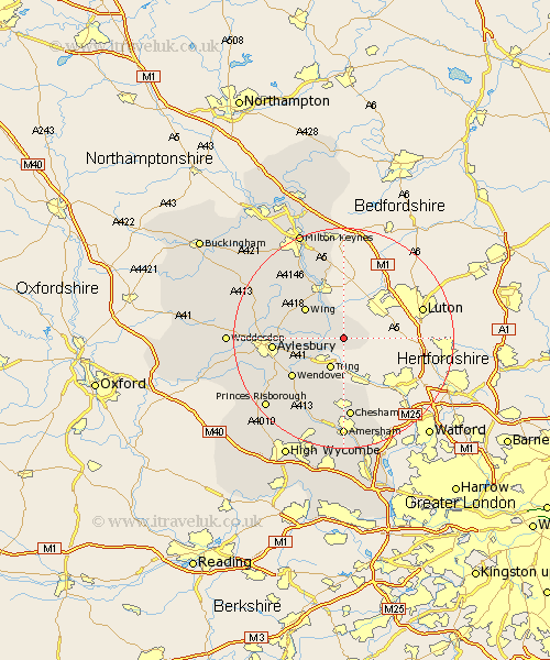 Ivinghoe Buckinghamshire Map