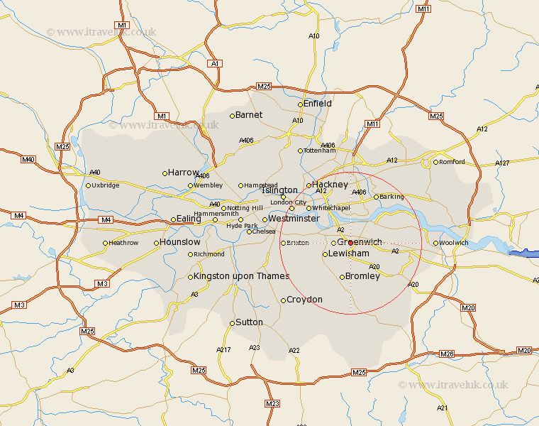 Kidbrooke Greater London Map