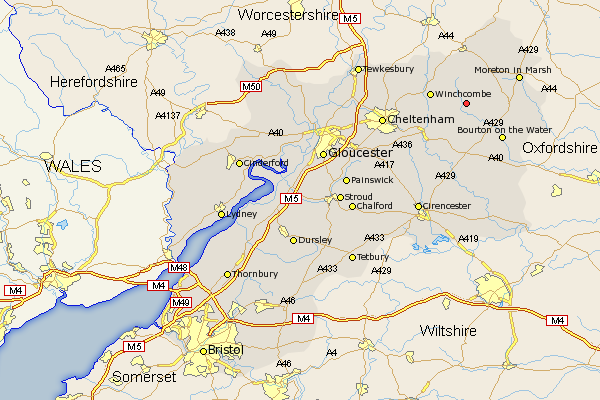 Kineton Gloucestershire Map
