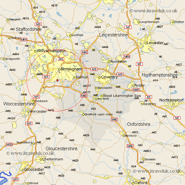 Kings Norton Warwickshire Map
