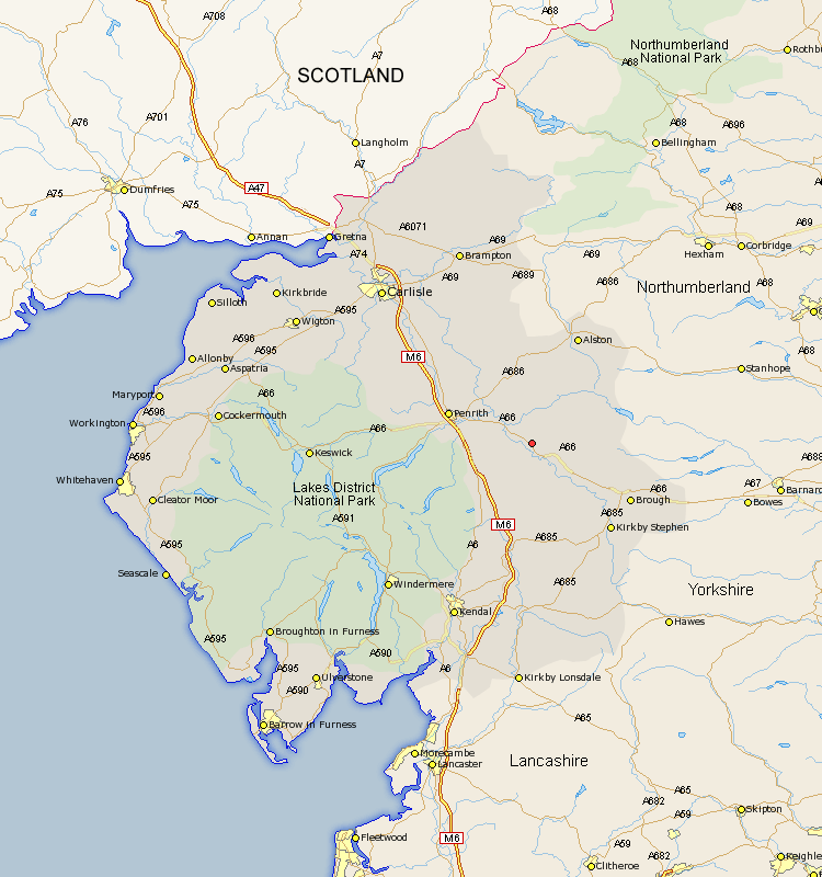 Kirkby Thore Cumbria Map