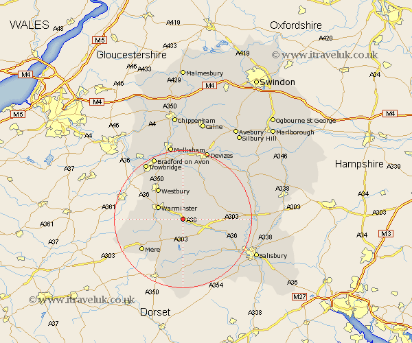 Knook Wiltshire Map