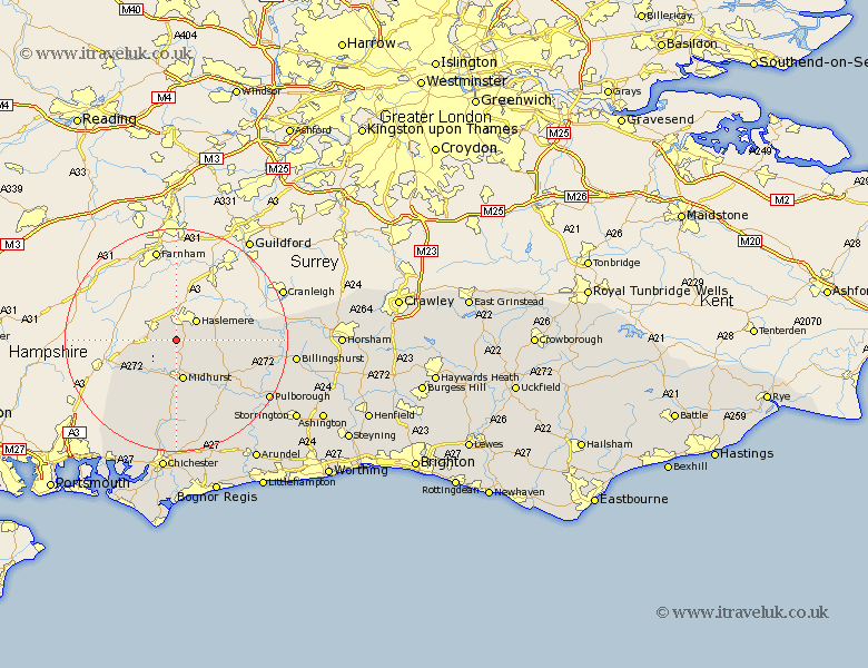 Linchmere Sussex Map