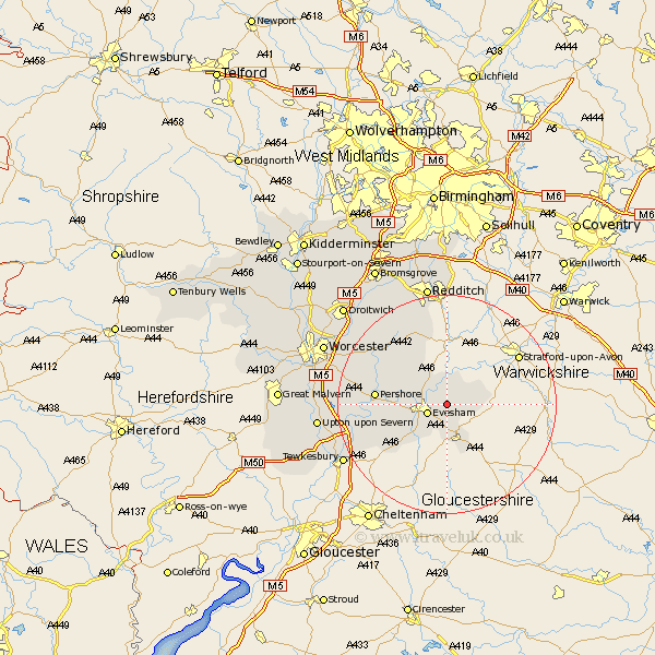 Littleton Worcestershire Map