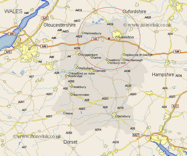 Lydiard Tregoze Wiltshire Map