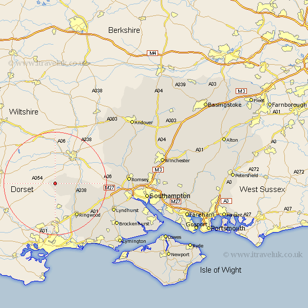 Martin Hampshire Map