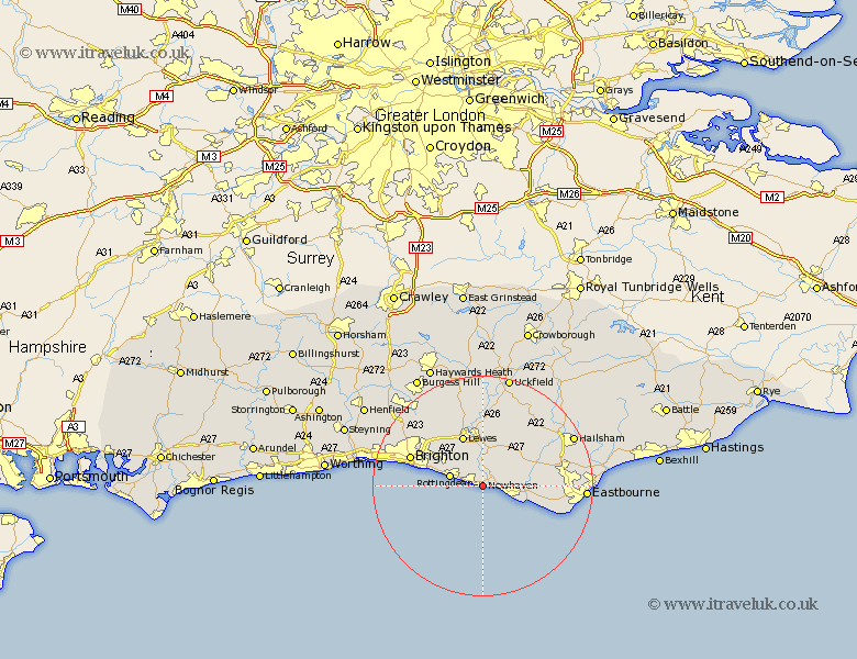 Newhaven Sussex Map