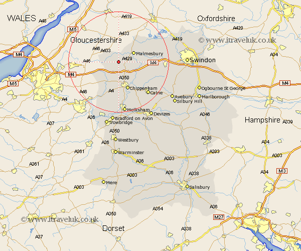 Norton Wiltshire Map