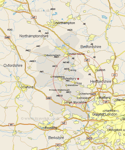 Pitstone Buckinghamshire Map