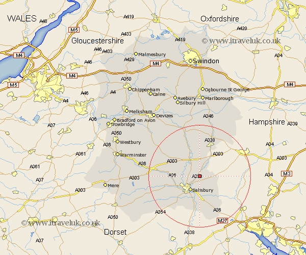 Porton Wiltshire Map