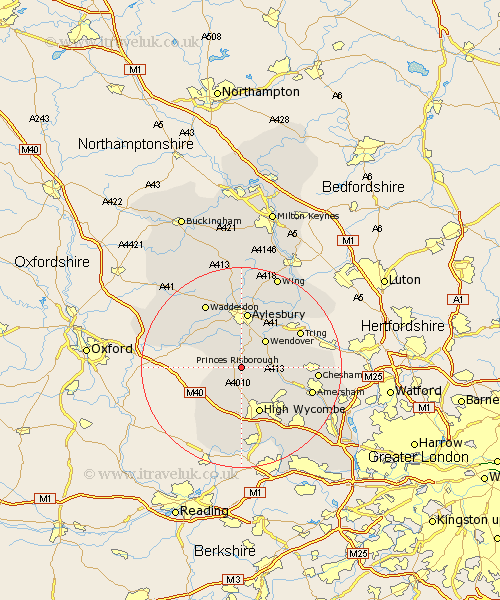 Princes Risborough Buckinghamshire Map