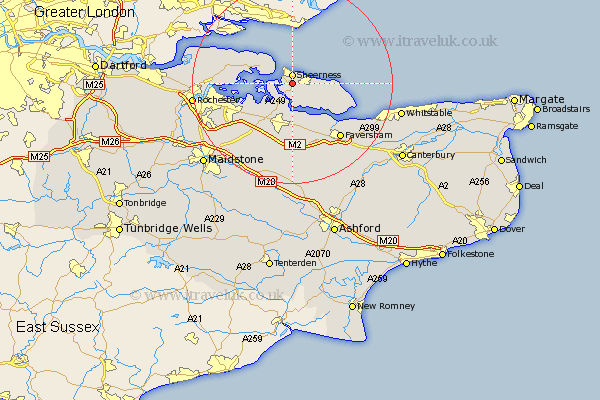 Queenborough Kent Map