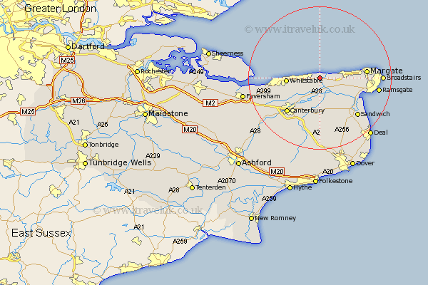 Reculver Kent Map
