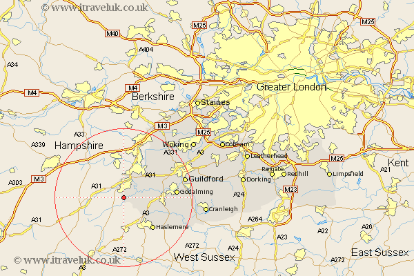 Rowledge Surrey Map
