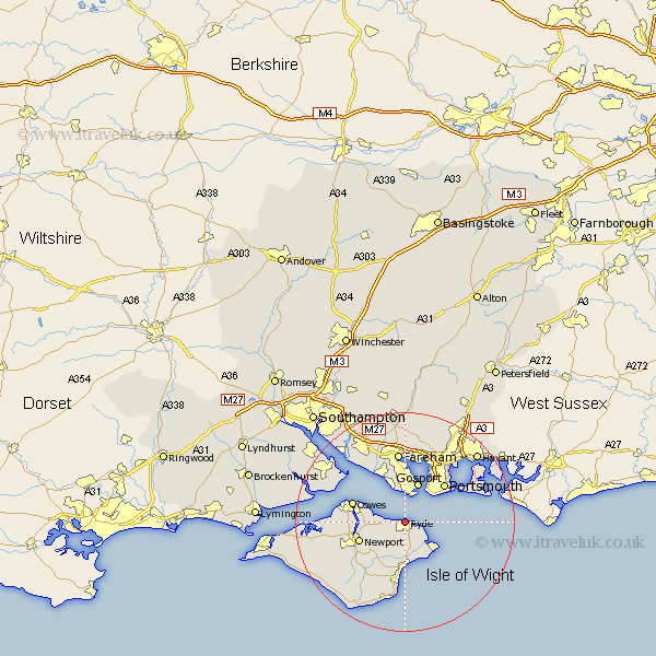 Ryde Hampshire Map