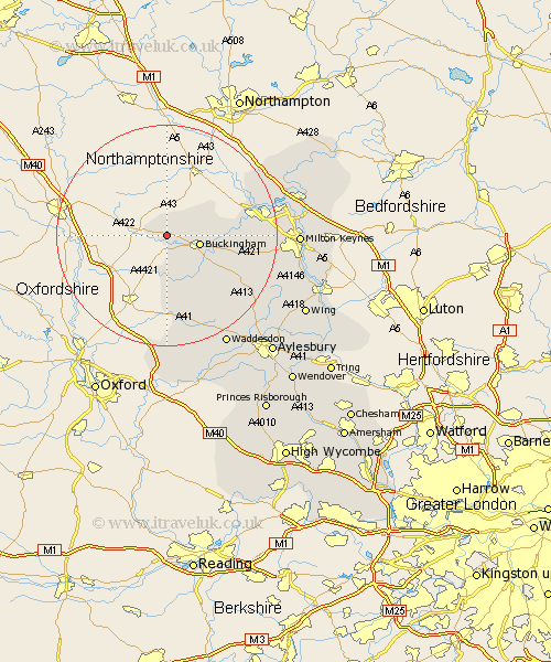 Shalstone Buckinghamshire Map