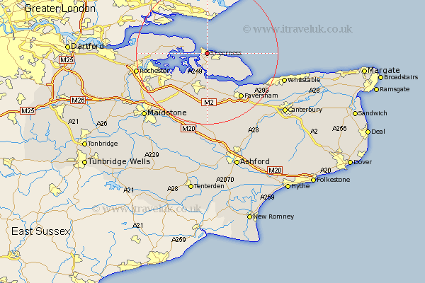 Sheerness Kent Map