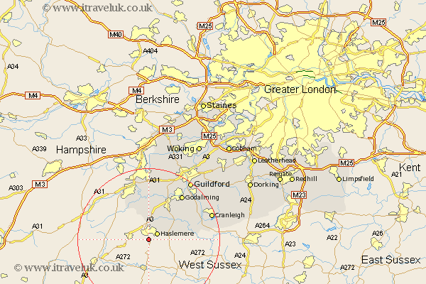 Shottermill Surrey Map