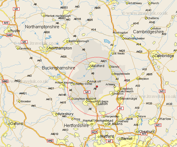 Silsoe Bedfordshire Map